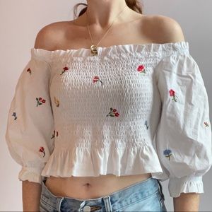 floral blouse